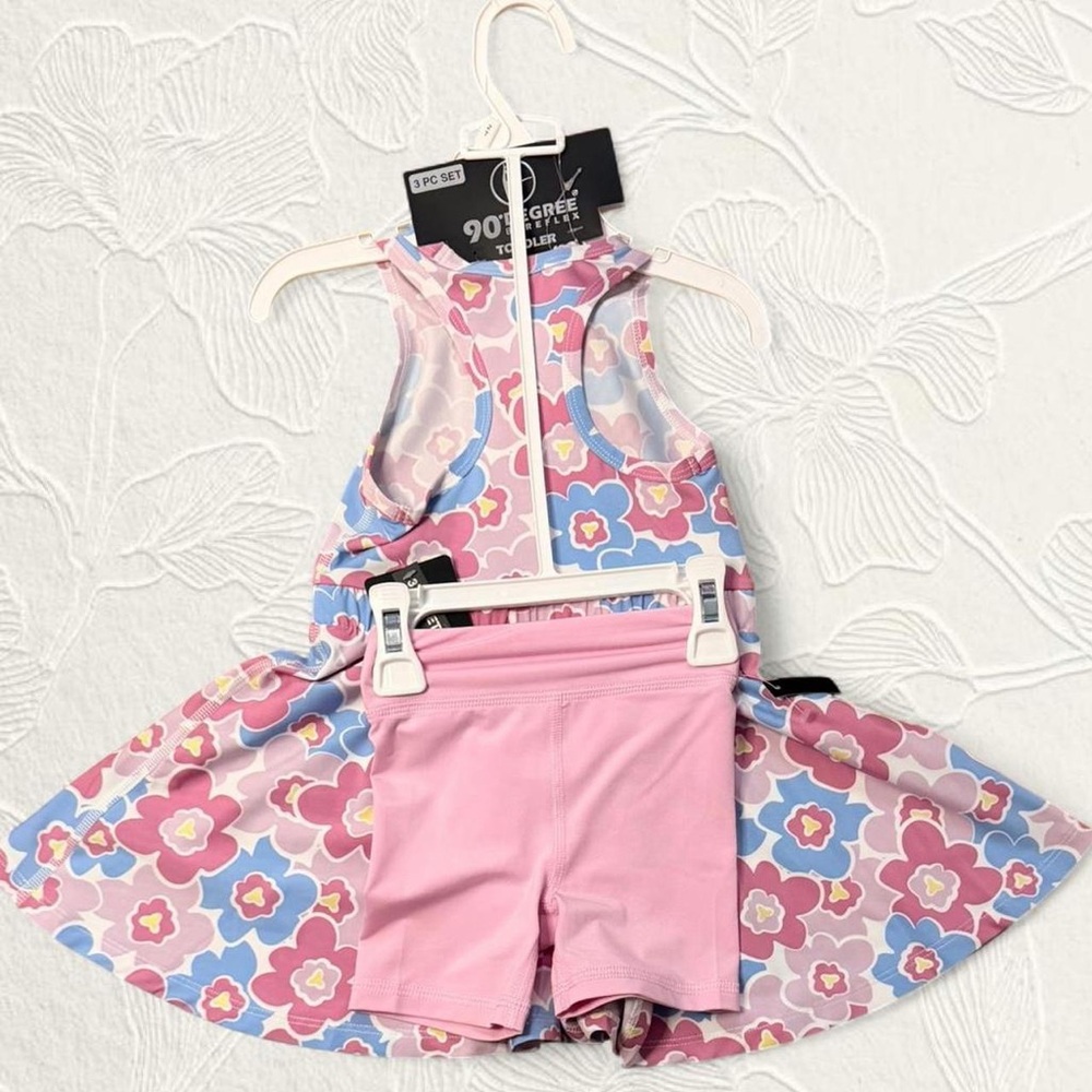 NWT Floral Sleeveless Dress set for Toddlers size 2T - Picture 3 of 4